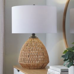 Congo Rattan Table Lamp Natural