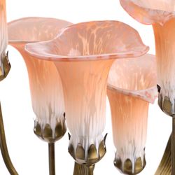 Calla Lily Bouquet Accent Lamp Peach