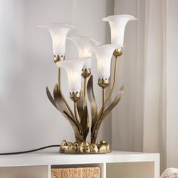 Calla Lily Bouquet Accent Lamp White