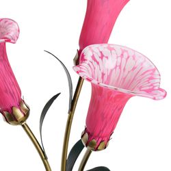 Calla Lily Trio Accent Lamp Fuchsia