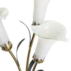 Calla Lily Trio Accent Lamp White