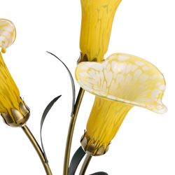 Calla Lily Trio Accent Lamp Yellow