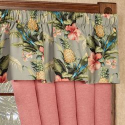 Polly Island Tailored Valance Eucalyptus 52 x 17