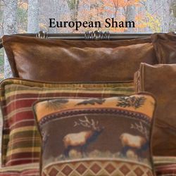 Montana Morning Tailored European Sham Chocolate