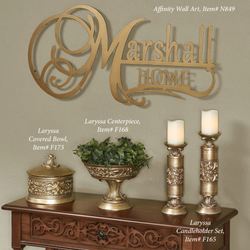 Laryssa Candleholders Champagne Gold Set of Two