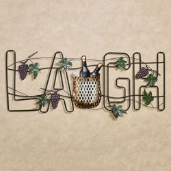 Celebrate and Laugh Wall Art Black