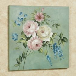 Rose Opulence Canvas Wall Art Multi Pastel
