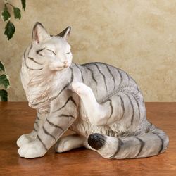 Merlin Cat Sculpture Gray