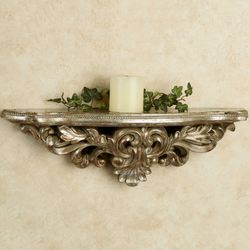 Elisa Wall Shelf Silver with Gold