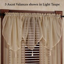Reverie Semi Sheer Ascot Valance 40 x 25