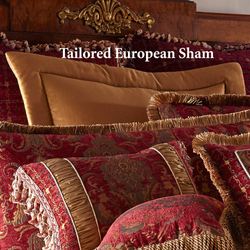 China Art Tailored European Sham Ruby