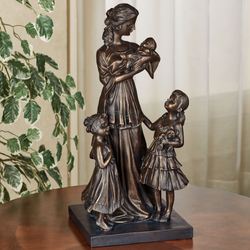 Mother and Children Table Sculpture Bronze