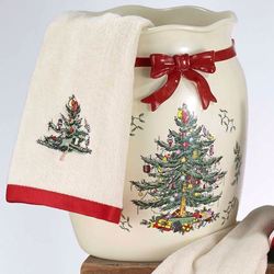 Spode Christmas Wastebasket Light Cream