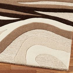 Sandstorm Rectangle Rug Natural Brown