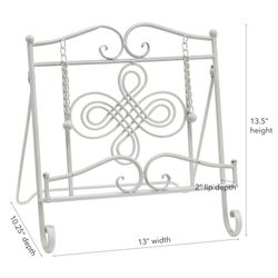 Townsend Cookbook Stand Antique White
