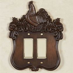Le Chanticleer Double Dimmer Rocker Switch Brandywine