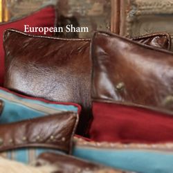 Ruidoso Solid Piped Sham Multi Warm European