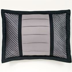 Omega Flanged Tailored Sham Dark Gray