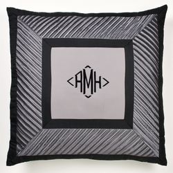 Omega European Pillow with Sham Dark Gray