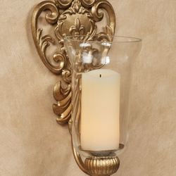 Asciano Wall Sconce Pair Aged Gold