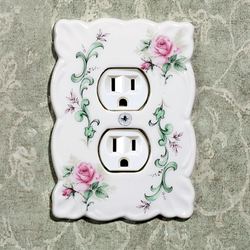 Rose Porcelain Single Outlet