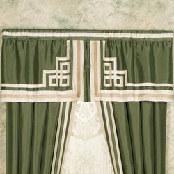Wynhurst Tailored Valance Green Amber 60 x 20