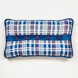 Stratton Pieced Rectangle Pillow Indigo