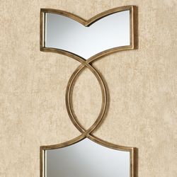 Zerynthia Mirrored Wall Art Gold Set of Three