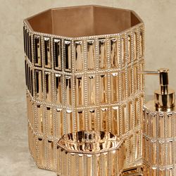 Glitz Gold Wastebasket