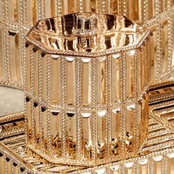 Glitz Gold Cotton Jar