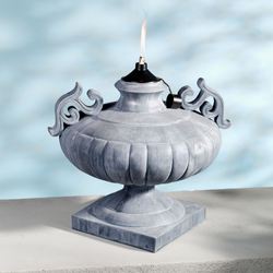 Apollonia Urn Oil Lamp Gray