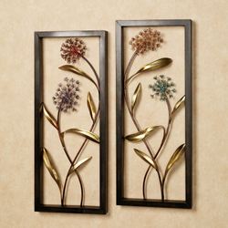 Summer Scents Wall Art Panel Set Multi Pastel Set of Two