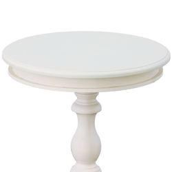 Bishop Accent Table Antique Ivory