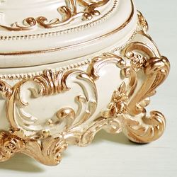 Oliviana Covered Box Ivory/Gold