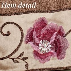 Larissa Bath Towel Set Cocoa Bath Hand Fingertip