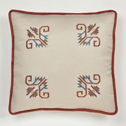 Bandera Embroidered Sham Multi Warm European