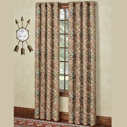 Bandera Wide Grommet Curtain Pair Multi Warm 100 x 84