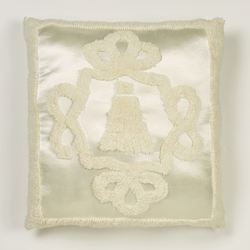 Lisette Tufted Tailored Pillow Pearl 18 Square