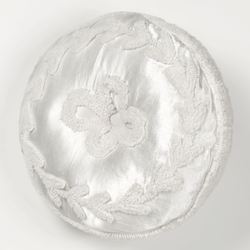 Lisette Tufted Pillow White Round