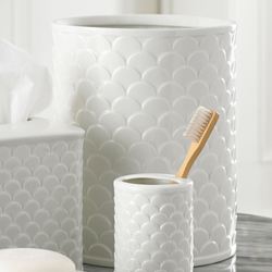 Scala Wastebasket Ivory