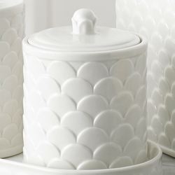 Scala Covered Jar Ivory