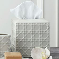 Rattan Tissue Cover Ivory