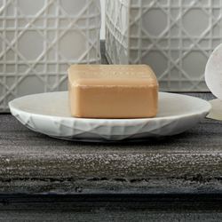 Rattan Soap Dish Ivory