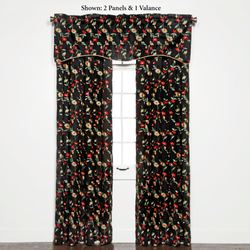 Wisteria Grommet Curtain Panel Onyx 54 x 84