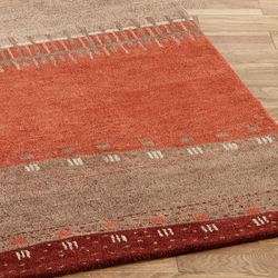Path in Sand Runner Rug Brown 26 x 8