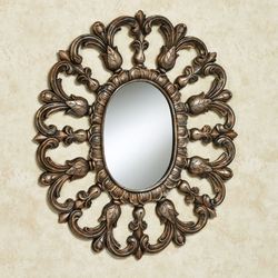 Azura Oval Wall Mirror Gold/Black