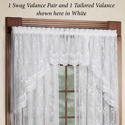 Juliette Swag Valance Pair  72 x 32