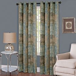 Craze Grommet Curtain Panel Dark Blue