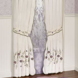Blossom Tailored Curtain Pair Lavender 84 x 84