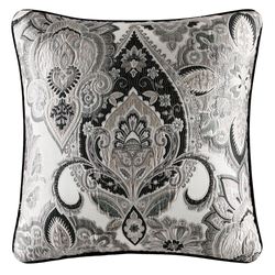 Guiliana Piped Pillow Black 20 Square
